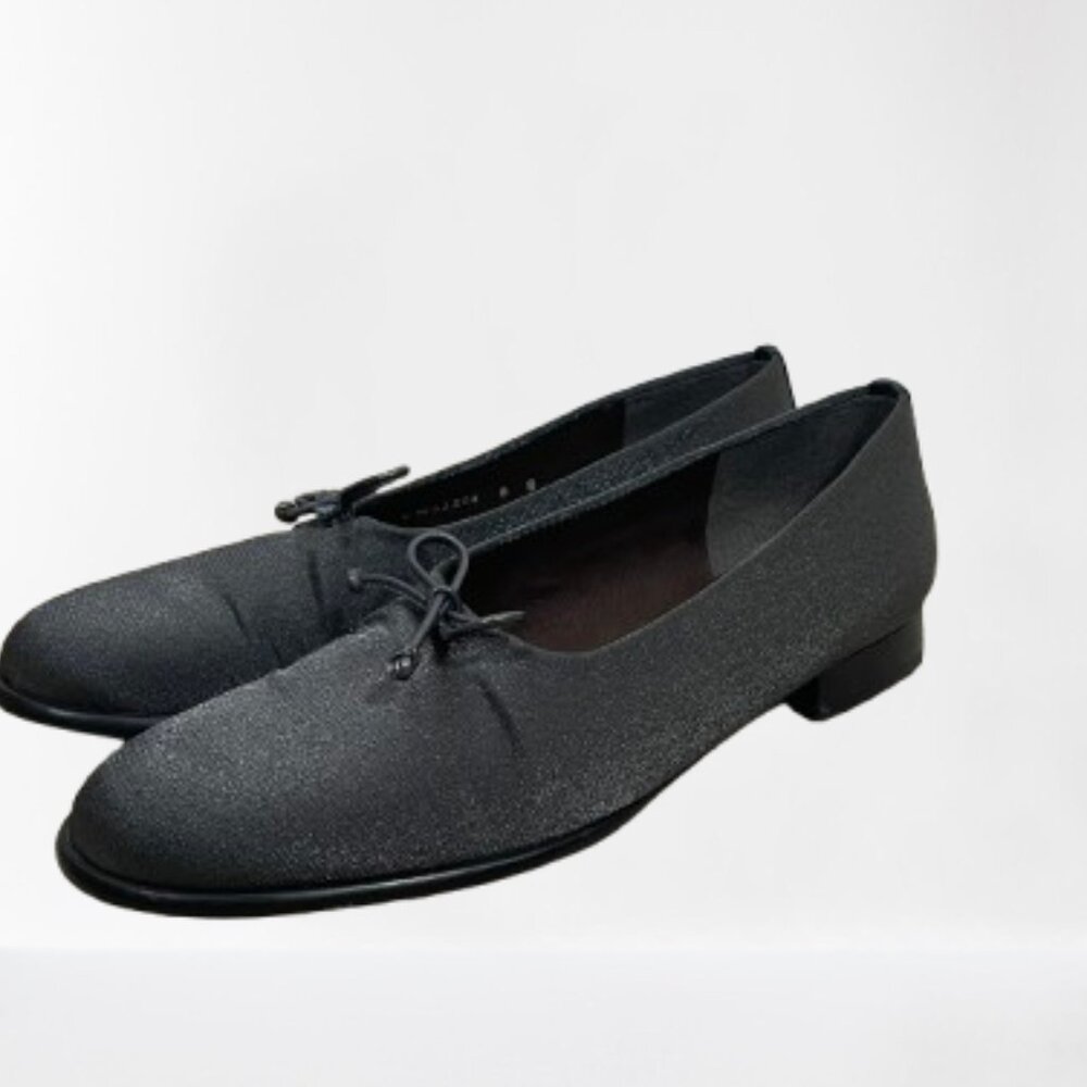 Stuart Weitzman Metallic Sleek Bow Ballerina Flats - image 3